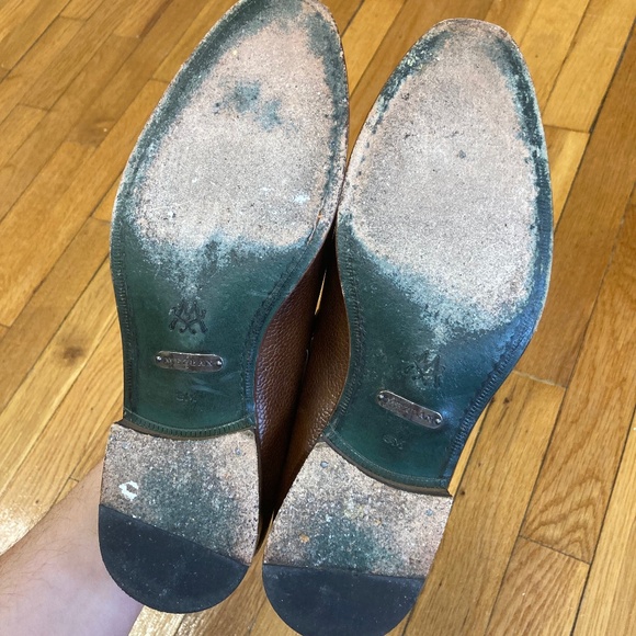 Mezlan brown/dark cognac dress shoes size 8 - Picture 3 of 3